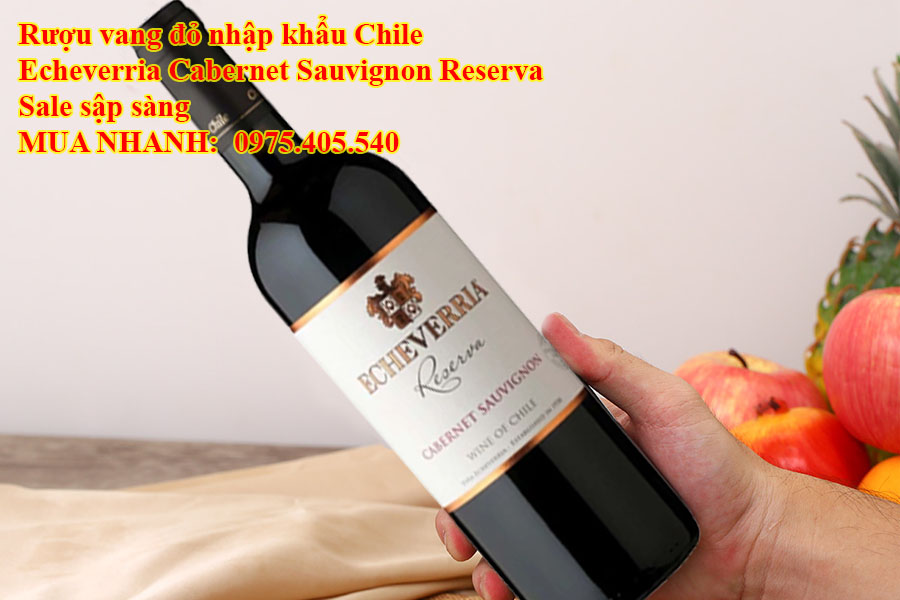 Rượu vang đỏ nhập khẩu Chile Echeverria Cabernet Sauvignon Reserva Sale sập sàng 