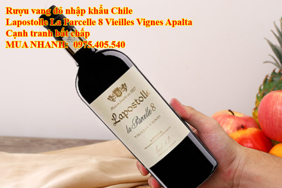 Rượu vang đỏ nhập khẩu Chile Lapostolle La Parcelle 8 Vieilles Vignes Apalta Cạnh tranh bất chấp