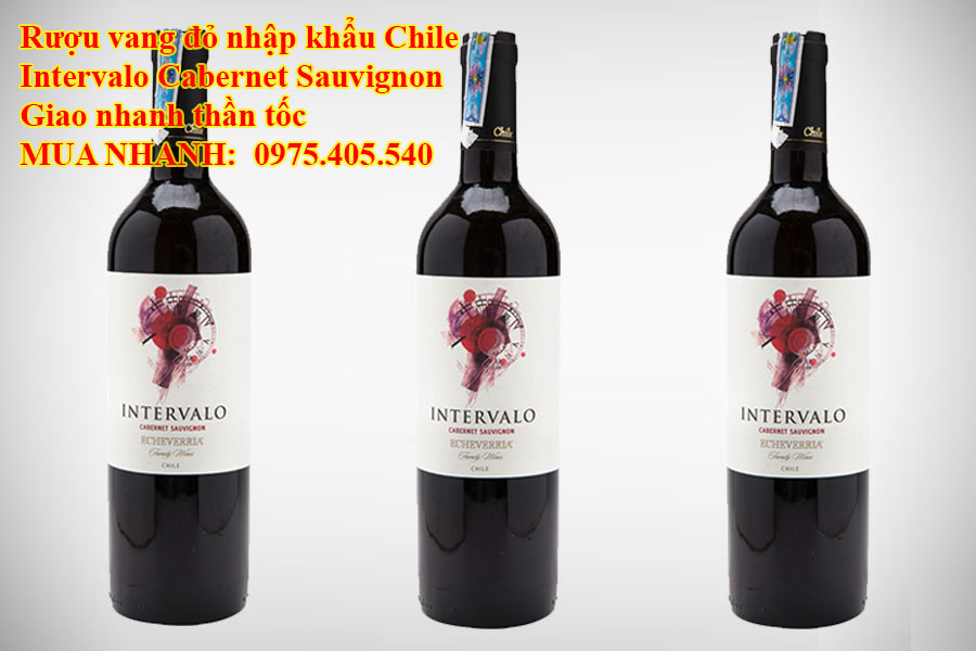 Rượu vang đỏ nhập khẩu Chile Intervalo Cabernet Sauvignon Giao nhanh thần tốc