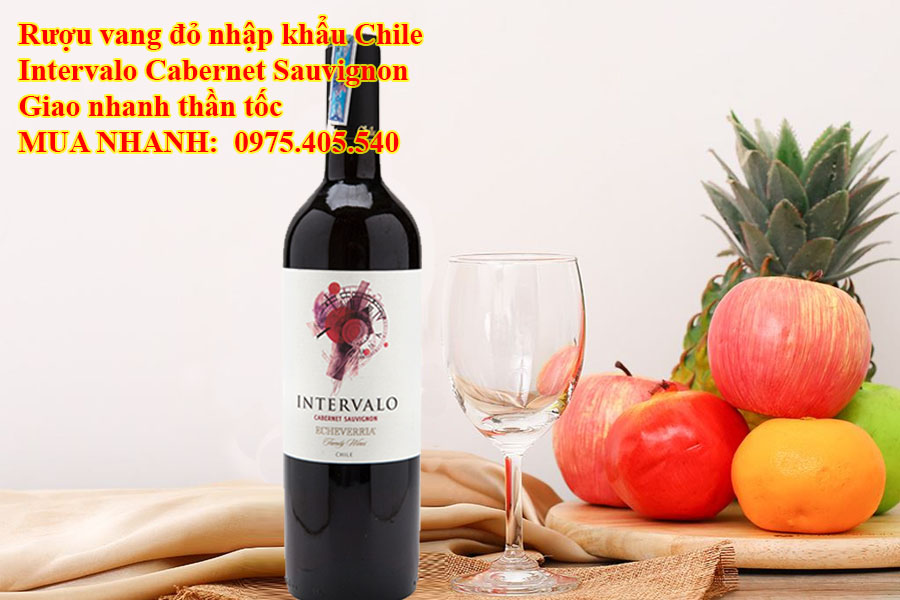 Rượu vang đỏ nhập khẩu Chile Intervalo Cabernet Sauvignon Giao nhanh thần tốc