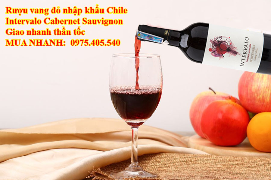 Rượu vang đỏ nhập khẩu Chile Intervalo Cabernet Sauvignon Giao nhanh thần tốc