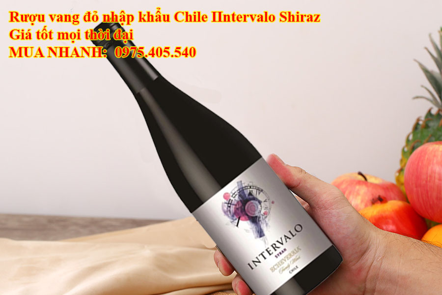 Rượu vang đỏ nhập khẩu Chile Intervalo Shiraz Giá tốt mọi thời đại  