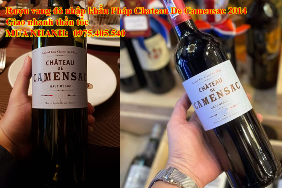 Rượu vang đỏ nhập khẩu Pháp Chateau De Camensac 2014 Giao nhanh thần tốc