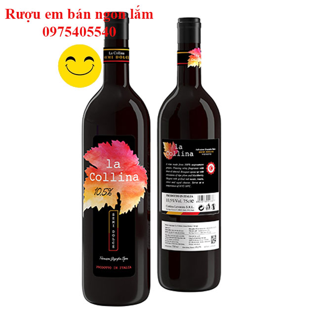 Rượu Vang Ngọt nhập khẩu Ý  La Collina chai 750ml