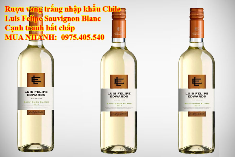 Rượu vang trắng nhập khẩu Chile Luis Felipe Sauvignon Blanc Cạnh tranh bất chấp