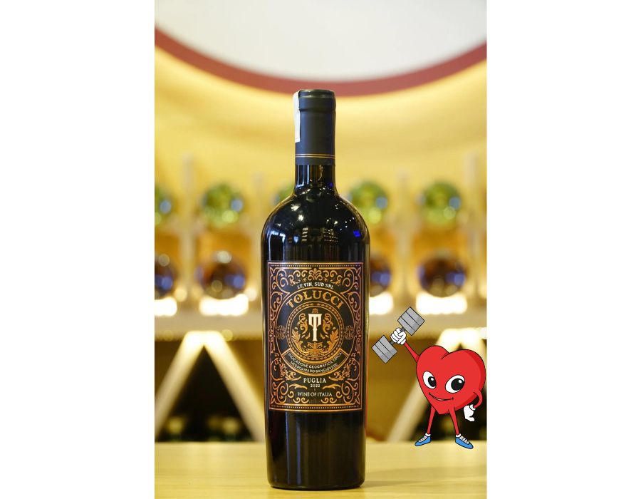 Rượu vang Ý R.V Tolucci Rosso 2018 - Giá rẻ không thể ngờ