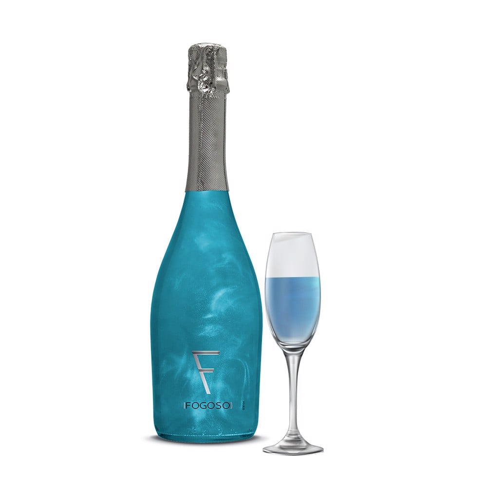 Rượu Vang Fogoso Azul - Vang nổ 5,5 độ - Nhập khẩu Tây Ban Nha